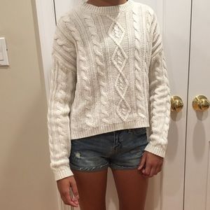 garage white sweater